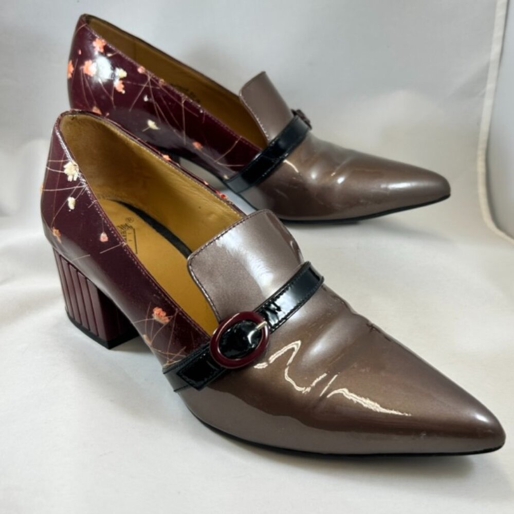 John Fluevog Gigi pointed patent loafer, size 6.5